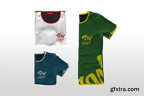 Folded T-Shirt Mockup Collection