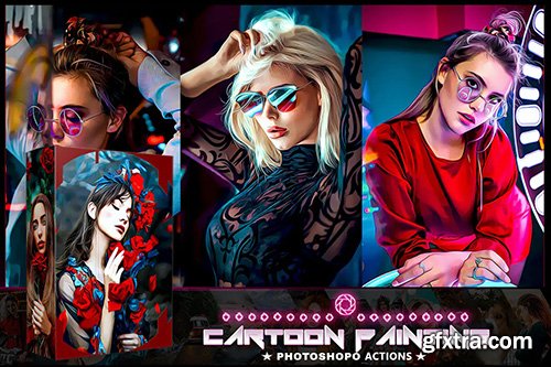 Cartoon Painting Photoshop Actions