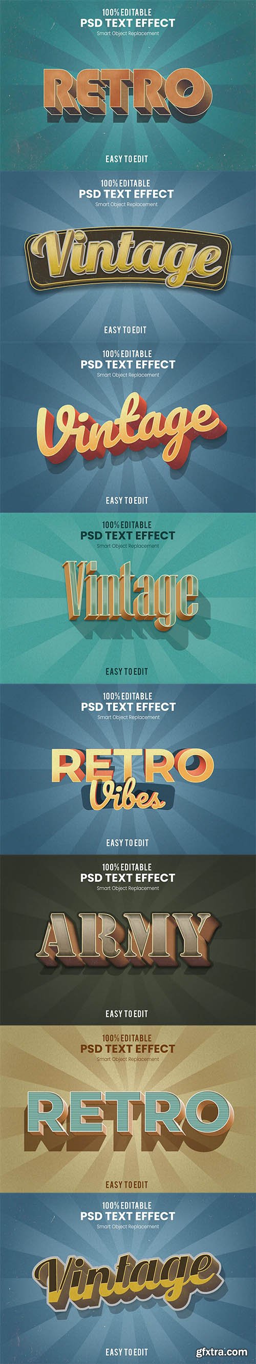 Retro 3D Text Effects Pack