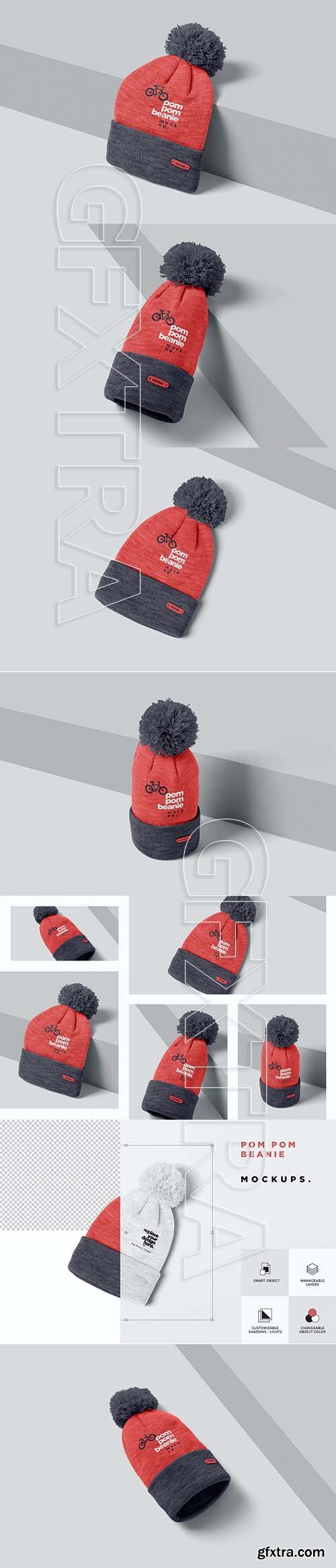 Pom Pom Beanie Mockups