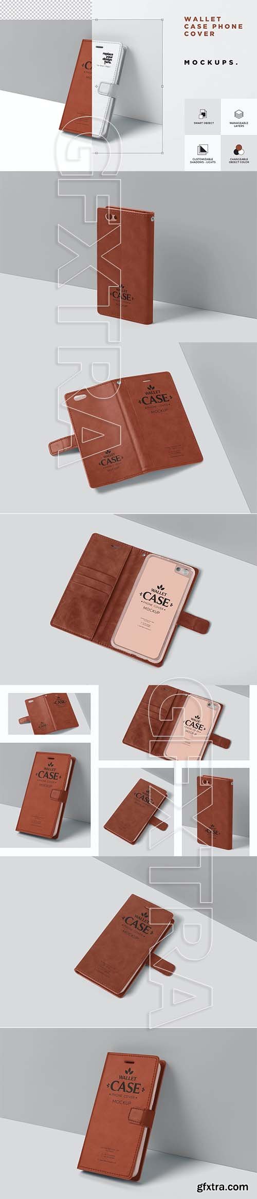 Wallet Case Phone Cover Mockups