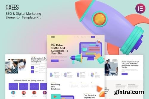 ThemeForest - Axees v1.0.0 - SEO & Digital Marketing Elementor Template Kit - 31657116