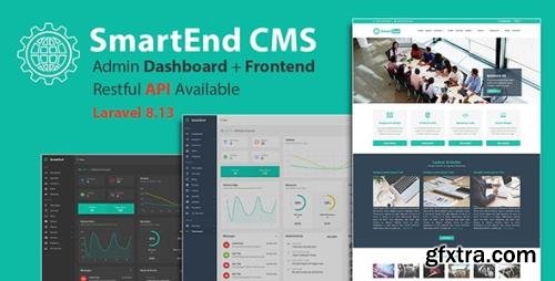 CodeCanyon - SmartEnd CMS v8.3.0 - Laravel Admin Dashboard with Frontend and Restful API - 19184332