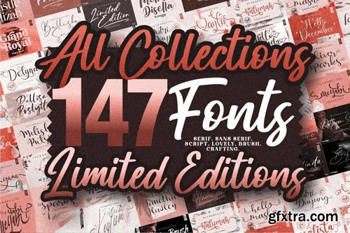 147 Fonts - All Collections - Limited Editions