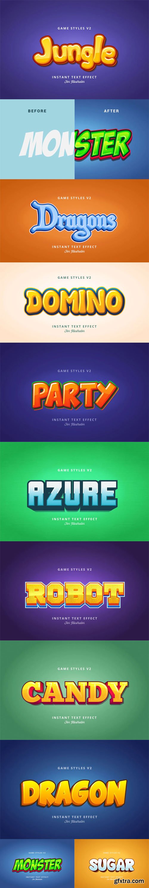 Game Styles Effects for Illustrator V2