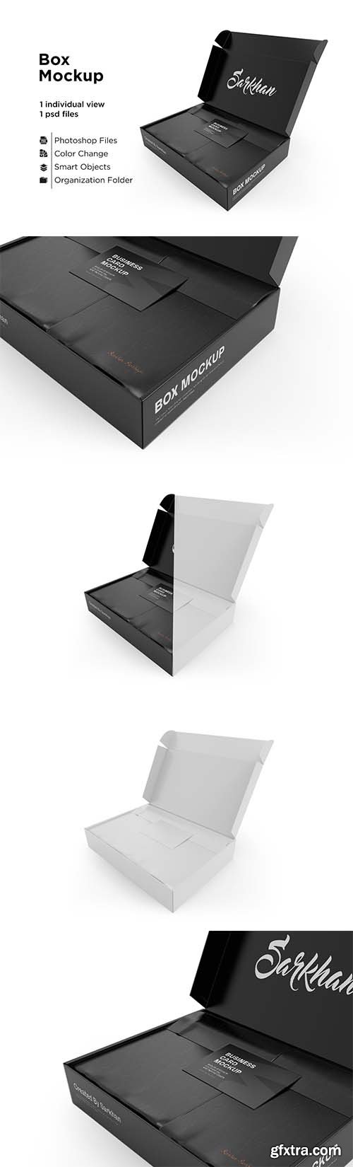 CreativeMarket - Business Card Box Mockup 6063380