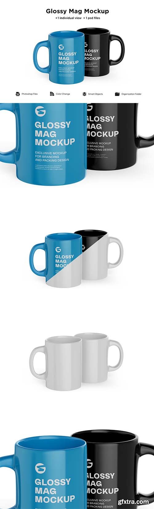 CreativeMarket - Glossy Mug Mockup 6063395