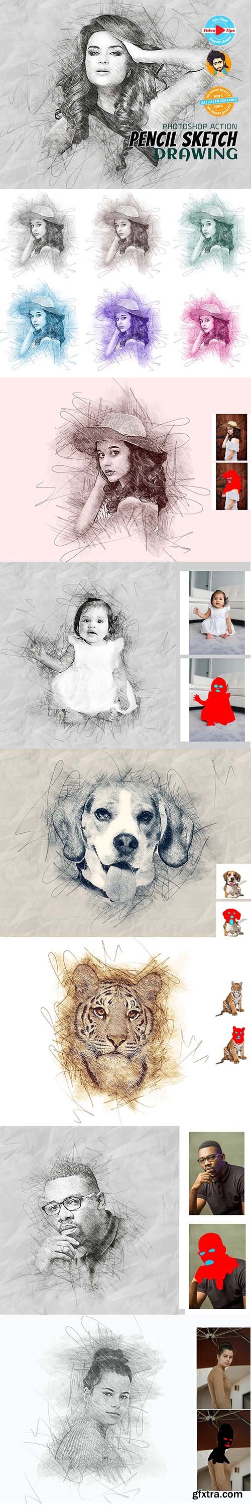 CreativeMarket - Pencil Sketch Drawing 5962486