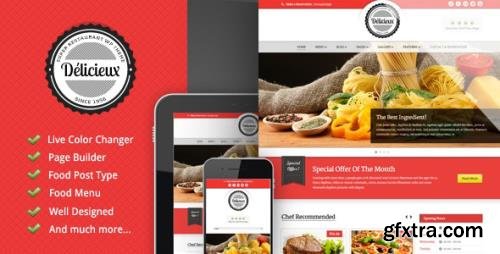 ThemeForest - Delicieux v1.3.1 - Restaurant Wordpress Theme - 3346328