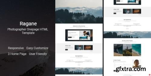 ThemeForest - Ragane v1.0 - Photographer Onepage HTML Template - 26186097