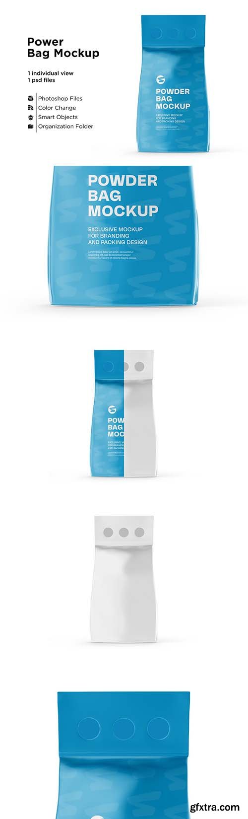 CreativeMarket - Mate Powder Bag Mockup 6063338