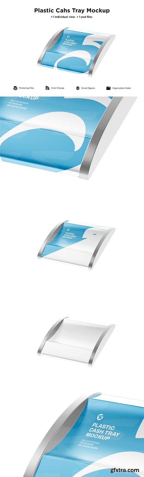 CreativeMarket - Glossy Plastic Cash Tray Mockup 6063375