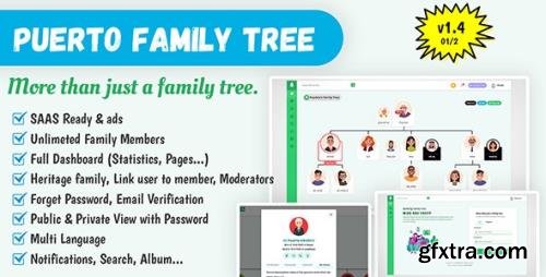 CodeCanyon - Puerto Family Tree Builder SAAS v1.4 - 25799178