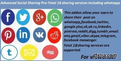 CodeCanyon - Advanced Social Sharing Pro For WoWonder v1.0 (Update: 15 April 21) - 15315760