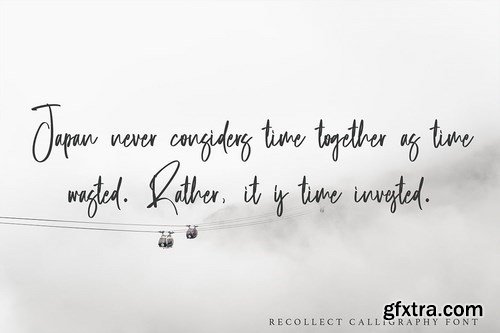 Recollect - Calligraphy Font