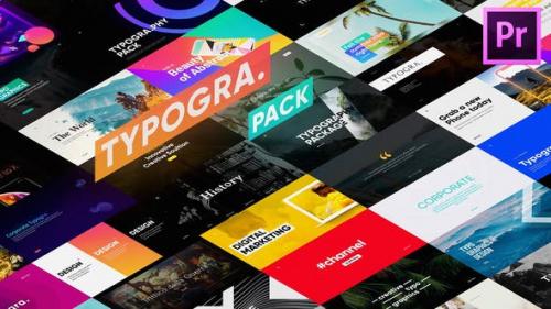 Videohive - Typography Pack for Premiere Pro