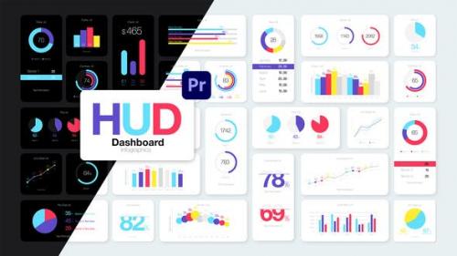 Videohive - HUD Dashboard Infographics Essential Graphics for Premiere Pro