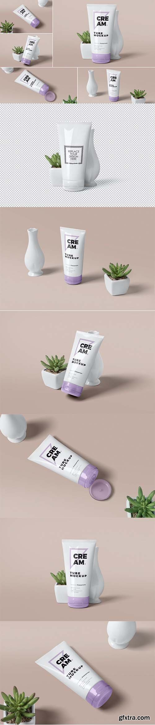 Cream Tube Mockups