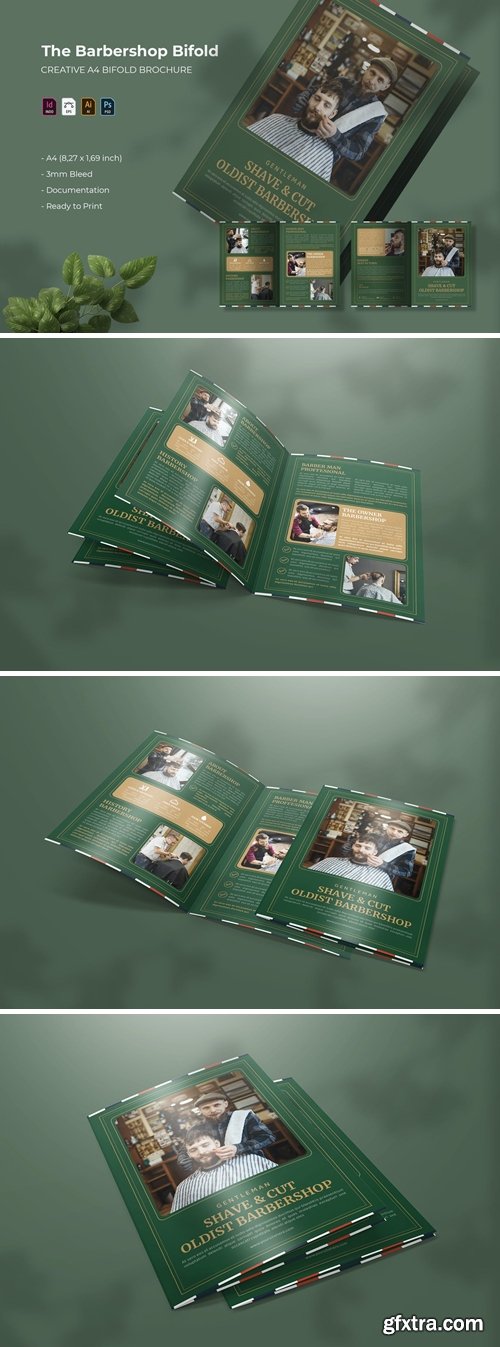 Oldist Barbershop | Bifold Brochure