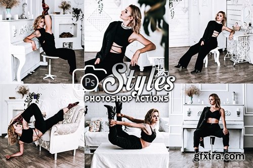 Black Style Photoshop Actions