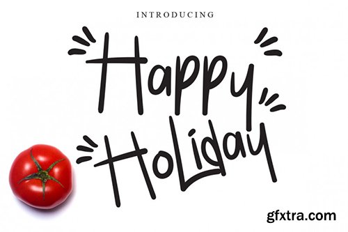 Happy Holiday Font 