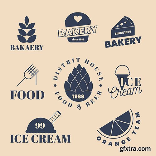 Bakery summer sweets logo