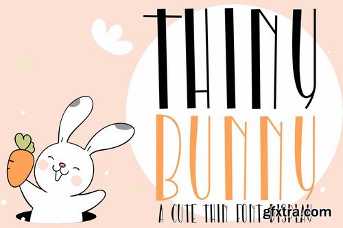 Thiny Bunny - Cute Easter Font