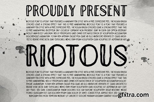 Riotous - Brush Font