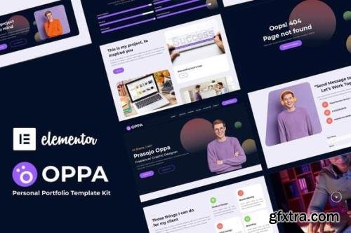 ThemeForest - Oppa v1.0.0 - Personal Portfolio Elementor Template Kit - 31657499