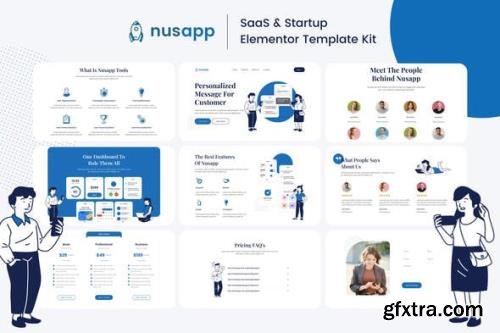 ThemeForest - Nusapp v1.0.0 - SaaS Startup & Business Elementor Template Kit - 31700592