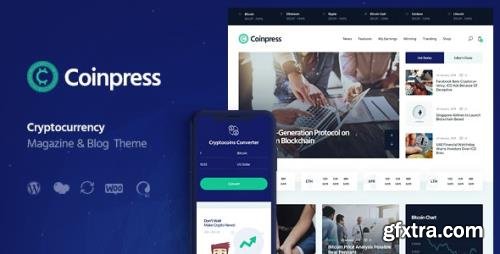 ThemeForest - Coinpress v1.0.3 - ICO Cryptocurrency Magazine & Blog WordPress Theme - 23641577