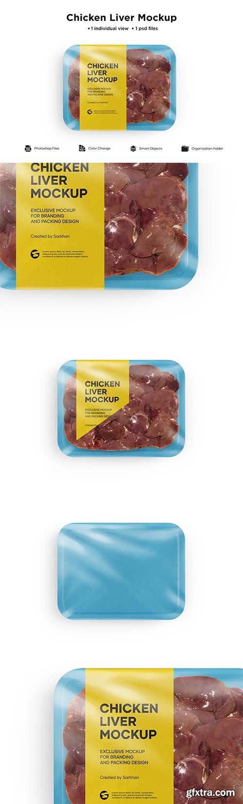 CreativeMarket - Chicken Liver Mockup 6084690