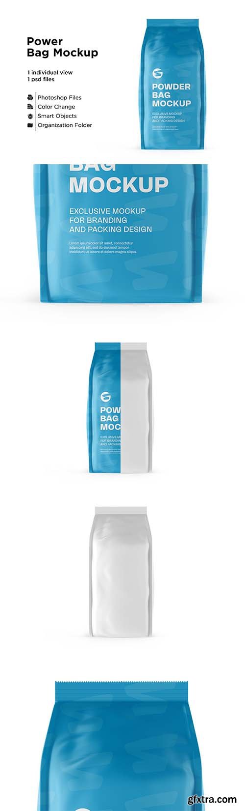 CreativeMarket - Matte Powder Bag Mockup 6063342