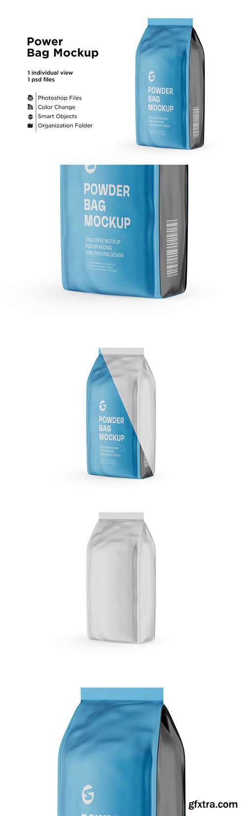 CreativeMarket - Matte Powder Bag Mockup 6063341