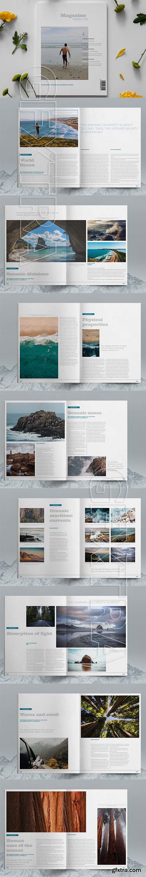 CreativeMarket - Lifestyle Magazine Layout Template 6083791