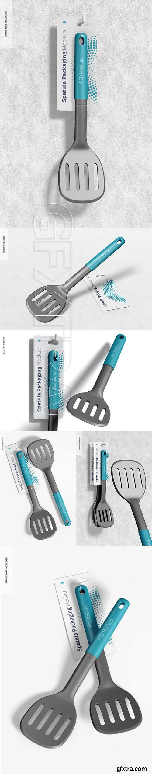 Cooking spatula packaging mockup