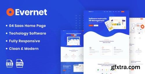 ThemeForest - Evernet v1.0 - HTML5 Template for Software Startup Agency - 24821082