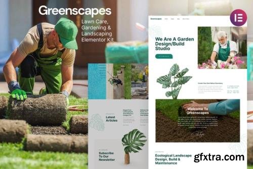 ThemeForest - Greenscapes v1.0.0 - Gardening Landscaping Lawncare Elementor Template Kit - 31775129