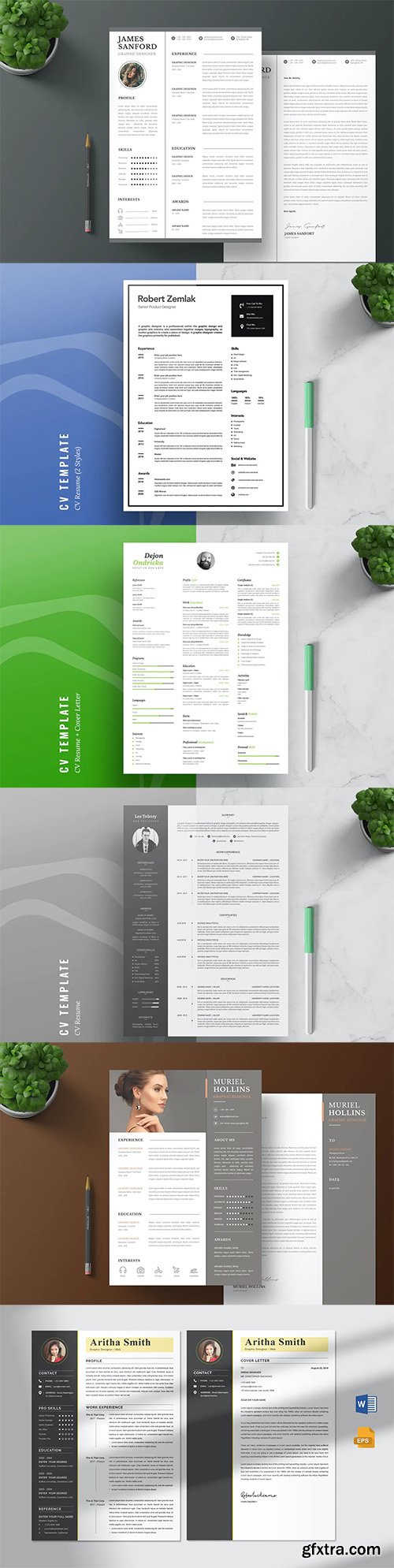 CV Resume Templates Pack