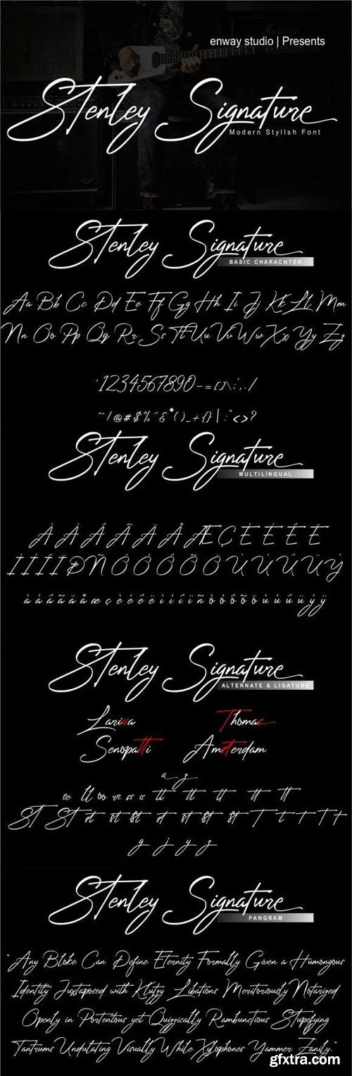 Stenley Signature - Modern Script Font