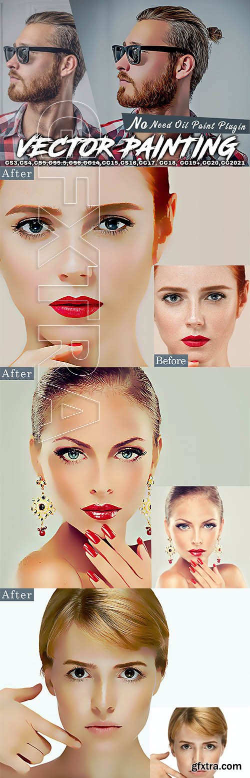 Vector Painting Photoshop Action