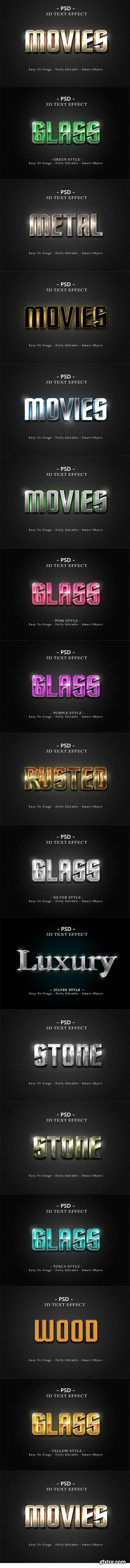 3d text style effect