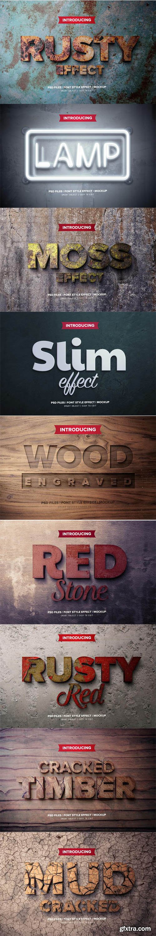 Font effect template