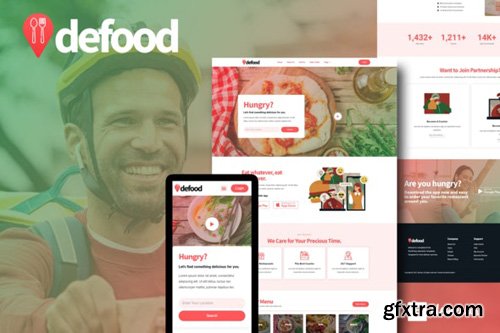 ThemeForest - DeFood v1.0.0 - Food Delivery Elementor Template Kit - 31757775