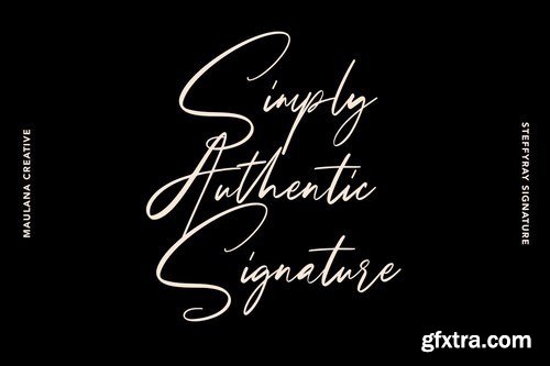 Steffyray Signature Font