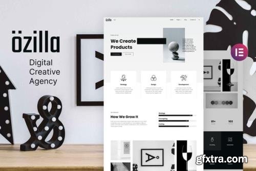 ThemeForest - Ozilla v1.0.0 - Digital Creative Agency Elementor Template Kit - 31772316