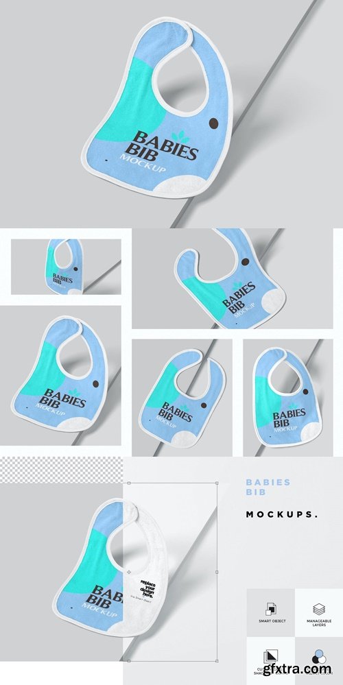 Baby Bib Mockups