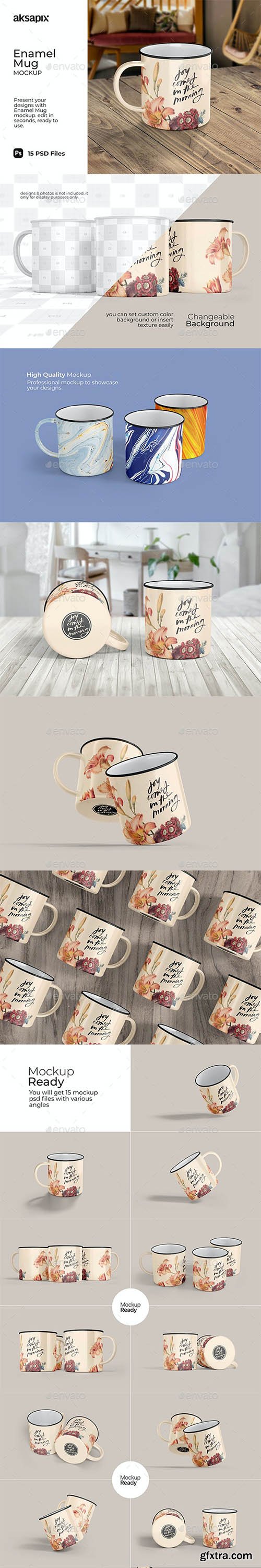 GraphicRiver - Enamel Mug Mockup 31368848