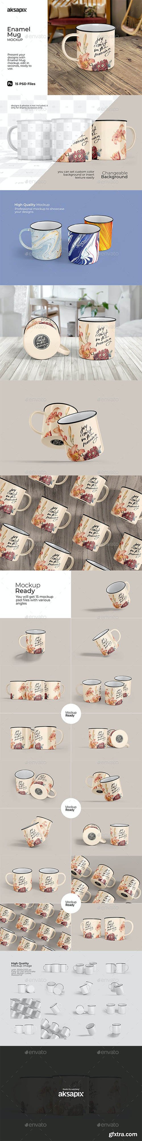 GraphicRiver - Enamel Mug Mockup 31368848