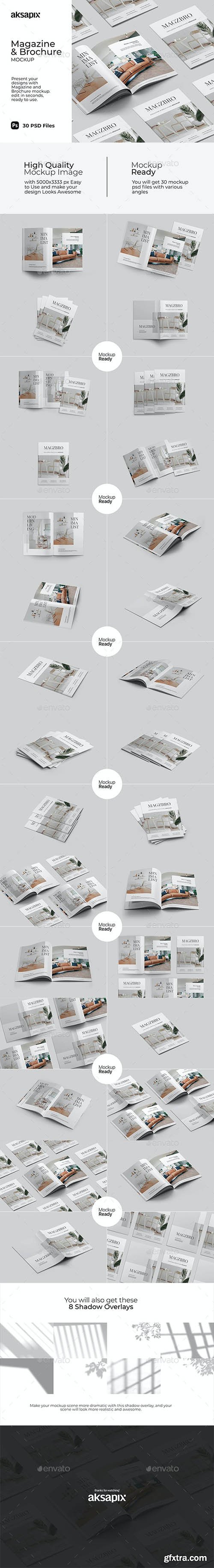 GraphicRiver - Magazine and Brochure Mockup 31574226